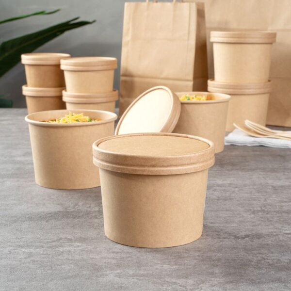 Round Paper Container - Kraft reference