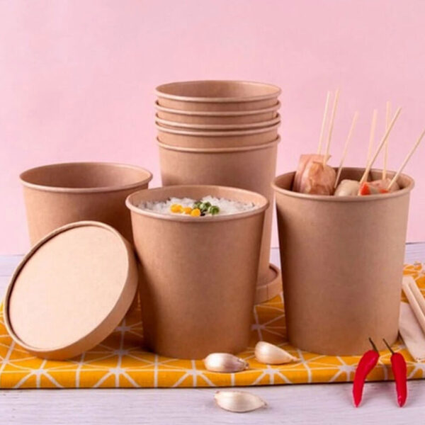 Round Paper Container - Kraft reference