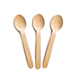 Wooden disposable spoon
